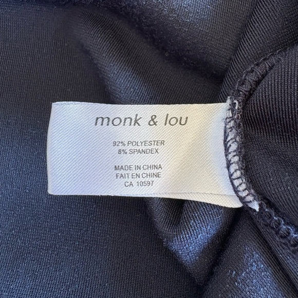 Monk & Lou Navy Velvet Tank Top | Size Large - Picture 9 of 9